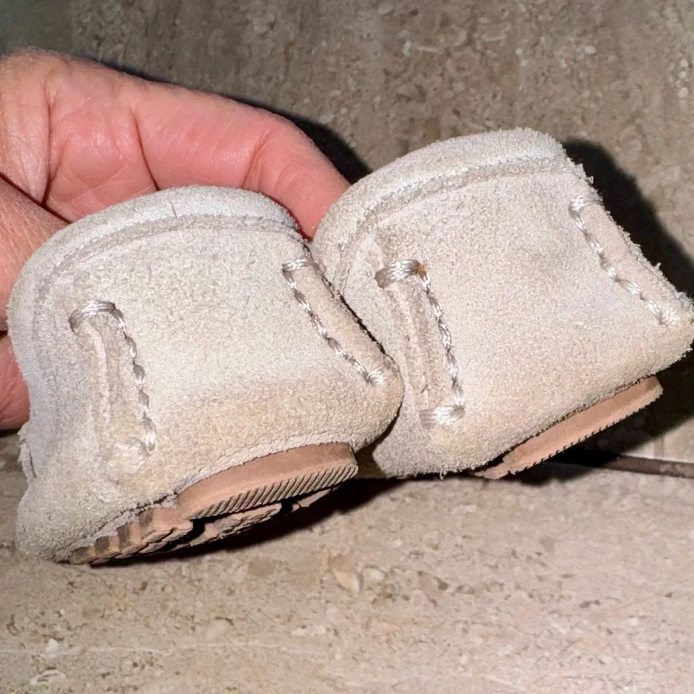 Janie and Jack Taupe Suede Loafers
